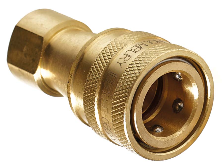 HOLMBURY - Brass Nipples â€“ Male Half â€“ IBB Series . - Part number HO-IBB10-M-06G-V