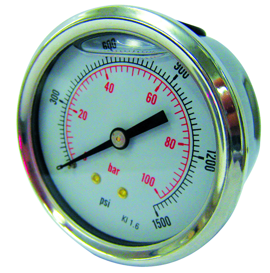 HYDROTECHNIK - Glycerine Filled Pressure Gauge - 100 mm Gauge Diameter . - Part number HTP9808-4000