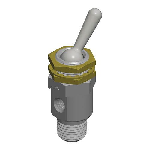 HUMPHREY - Toggle 3 Way Detented UNF Toggle Valve - Part number HU-3V