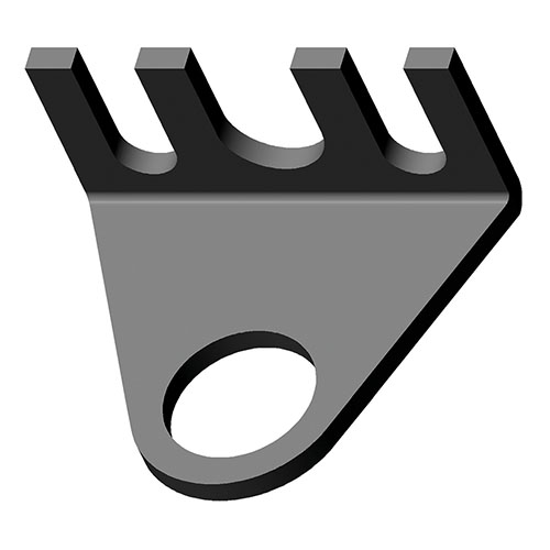 HUMPHREY - Angled Bracket For TAC Valves Angled Mounting Bracket - Part number HU-8-600