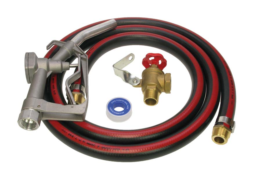 Hose Aluminium Nozzle - & Locking Gate Valve 4 M - 25 mm Bore - Delivery Hose - Part number HY-GK4.LS
