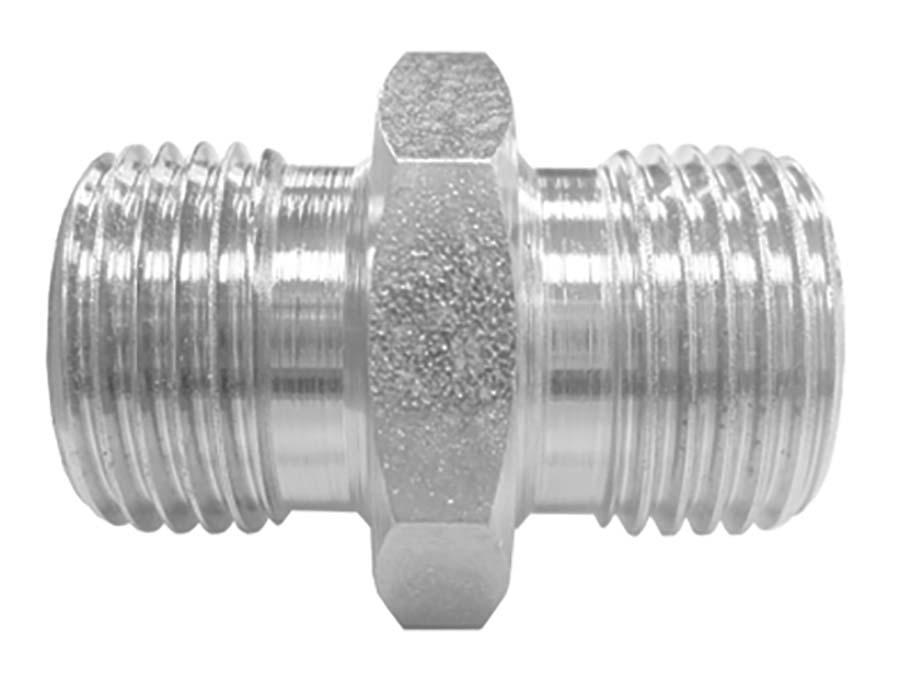 BURNETT & HILLMAN - Straight Adaptor - BSPP Male 60° Cone - Both Ends . - Part number H 1B/06-08