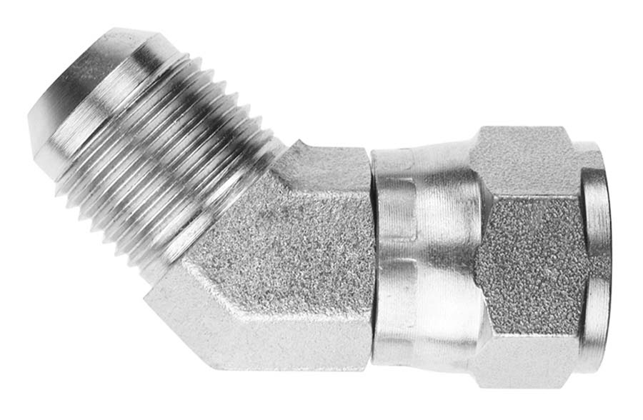 JIC Male x JIC Swivel Female 45° Forged Compact Elbow 