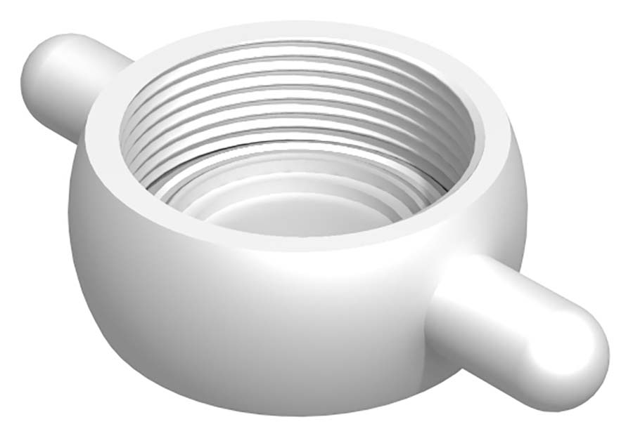 PARKAIR - Lugged Polypropylene Fittings Part LDC - Part number IBC-LCBG/40P/025