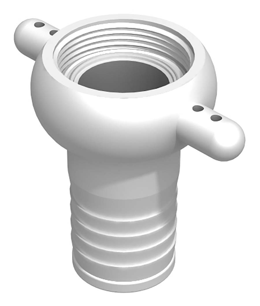 PARKAIR - Female Thread Lugged Nut X Hosetail . - Part number IBC-LFBG/15S/025