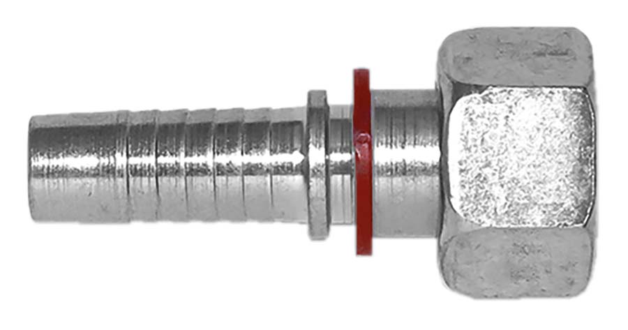 INTERPUMP - Straight 24° Cone - Metric Female Hose ID: 3/8", Thread: M20 x 1.5 - Part number IP-0084-06-20