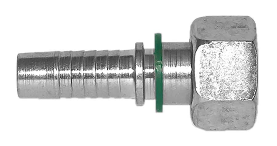 INTERPUMP - Straight 24Â° Cone - Metric Female Hose ID: 1/2", Thread: M22 x 1.5 - Part number IP-0085-08-22