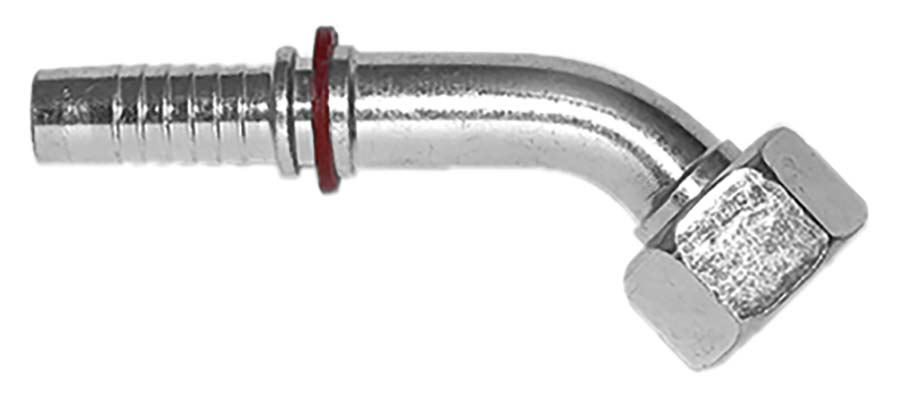 INTERPUMP - 45° Swept Elbow 24° Cone - Metric Female - Part number IP-0284-06-20