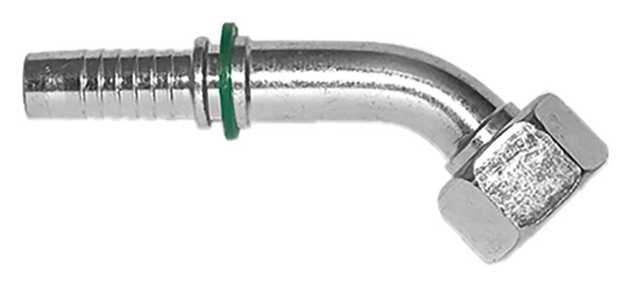 INTERPUMP - 45Â° Swept Elbow 24Â° Cone - Metric Female - Part number IP-0285-04-16