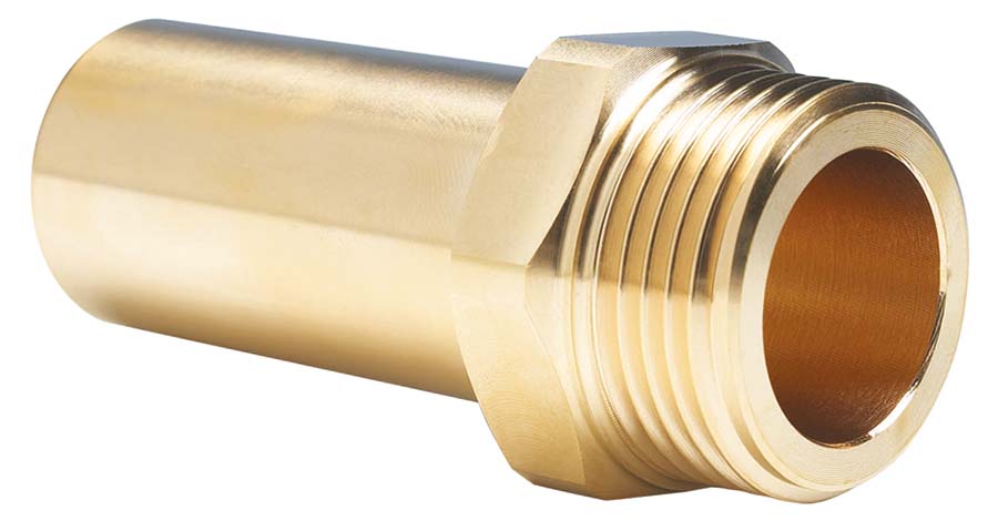 JOHN GUEST - Male Brass Stem Adaptor Male BSPT / BSPP . - Part number JGMM052818N