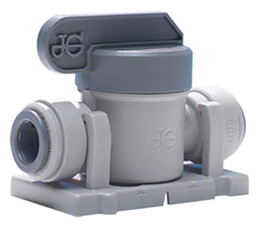 Shut-Off Valve Long Handle - With Mounting Clip Tube OD: 3/8"" - Part number JGPISV04KIT