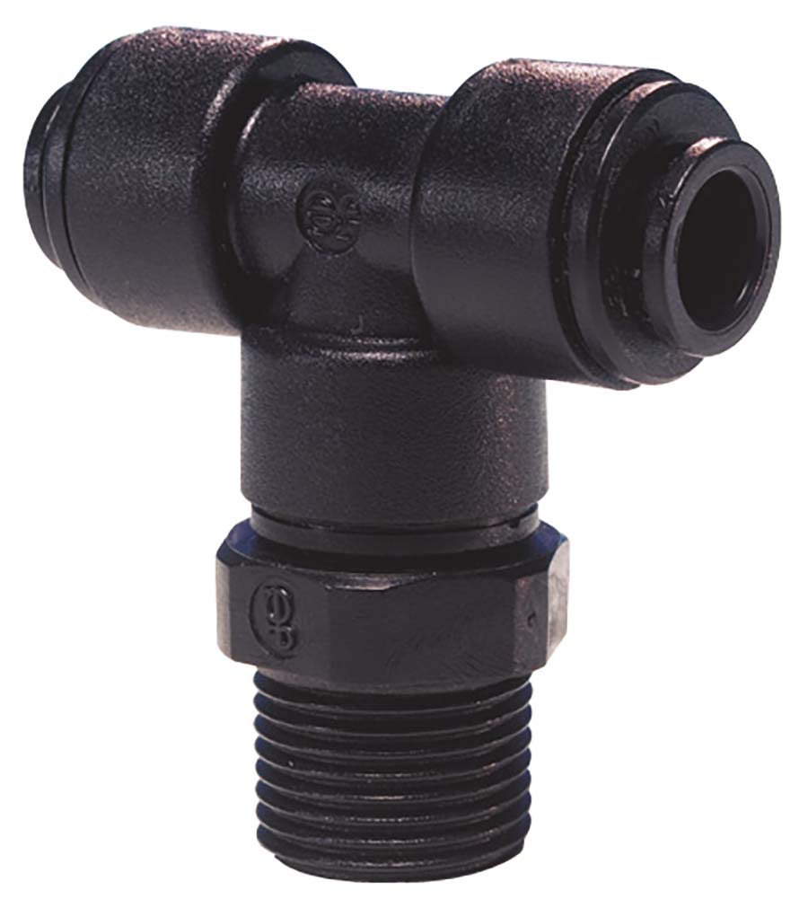 JOHN GUEST - Swivel Tee Centre Leg - Male BSPP - Part number JGPM101214E
