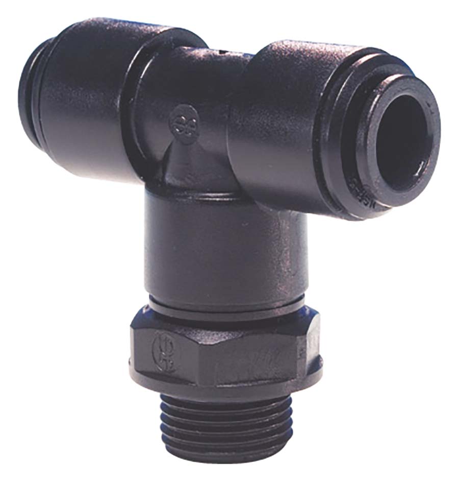 JOHN GUEST - Swivel Tee Centre Leg - Male BSPP - Part number JGPM100411E