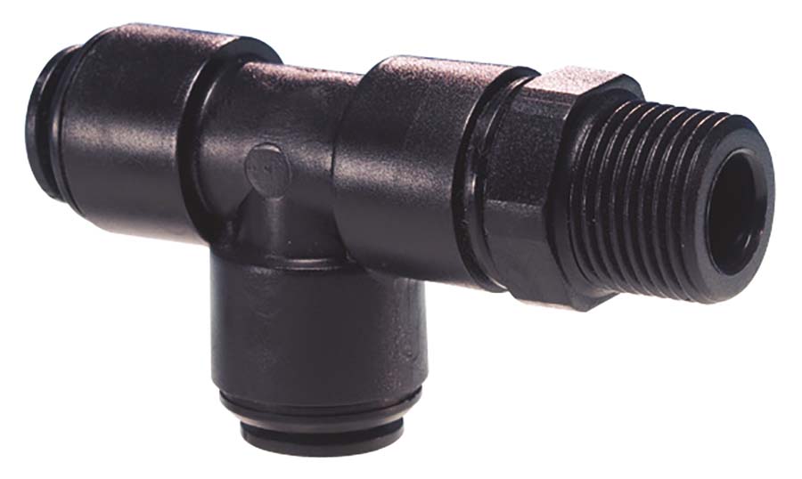 JOHN GUEST - Swivel Run Tee - Male BSPP - Part number JGPM110812E