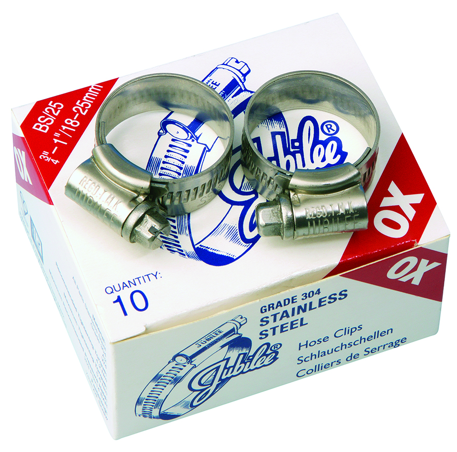 JUBILEE - 304 Grade Stainless Steel Clips - Part number J OOSS