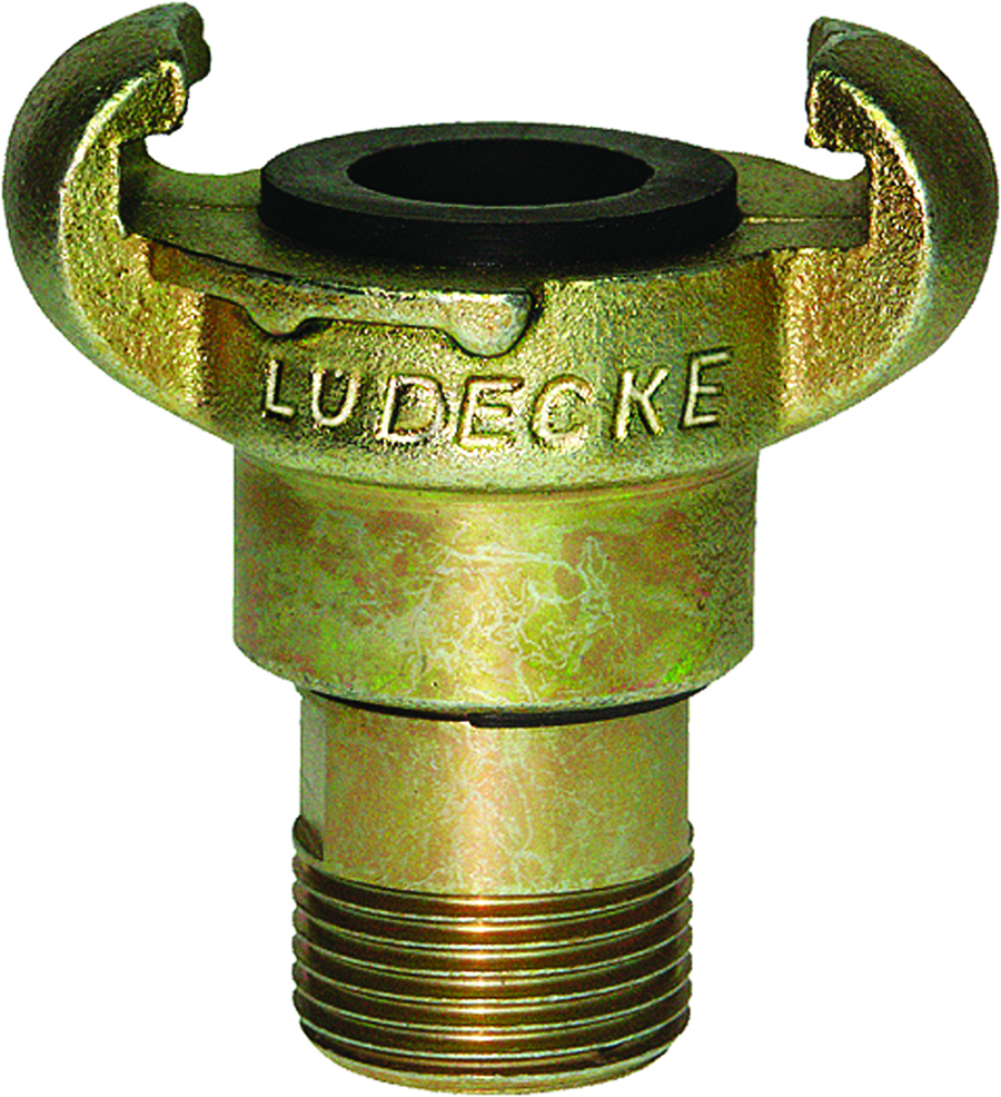LÜDECKE - Male Claw Couplings - Part number KAG 10-DR