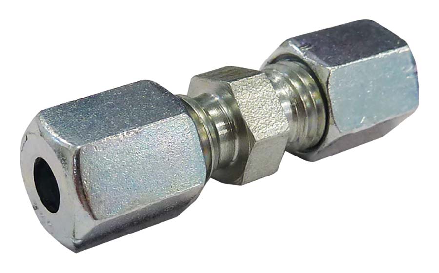 LL Compression Connector - 316 Stainless Steel Tube OD: 6 mm- Tube OD: 6 mm - Part number LU-1290S/S