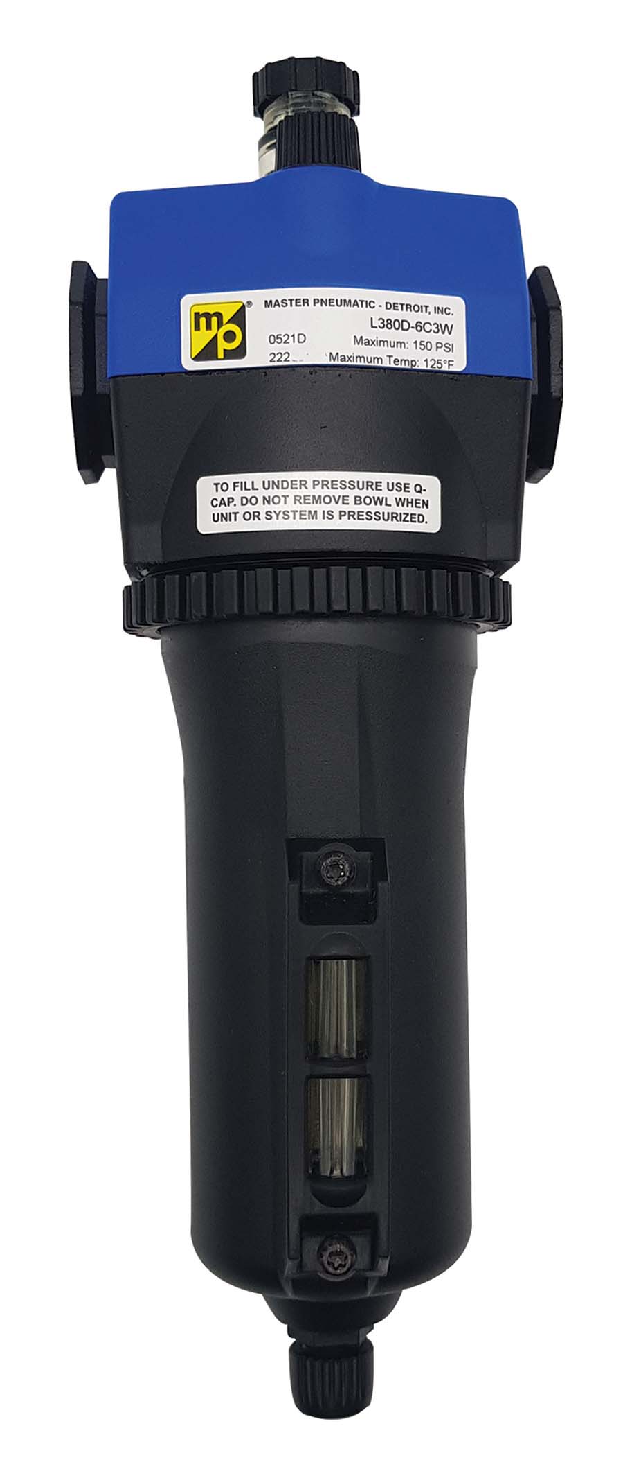 MASTER PNEUMATIC - Series L380D Sight Feed Metal Bowl . - Part number M-BL380D-6C3W