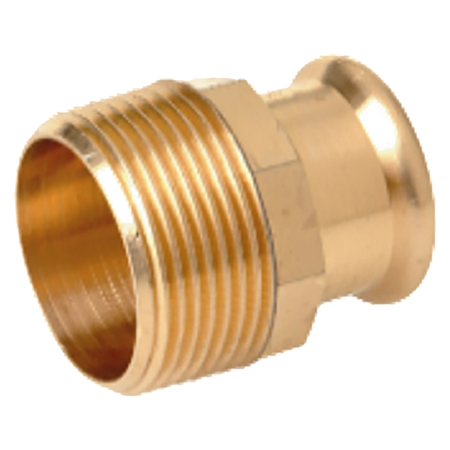 PARKAIR - Straight Adaptor BSPT Male Copper Press Fittings - Part number MPF-6801022034