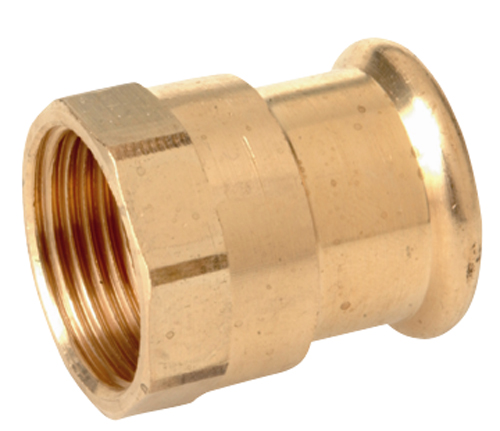PARKAIR - Straight Adaptor BSPP Female Copper Press Fittings - Part number MPF-6802015034