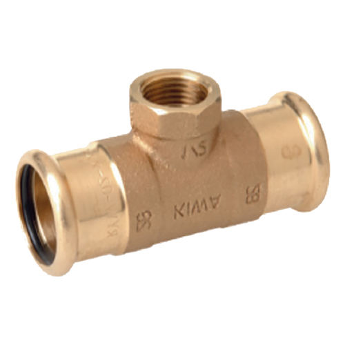 PARKAIR - Tee Coupling BSPP Female Copper Press Fittings - Part number MPF-68120421242