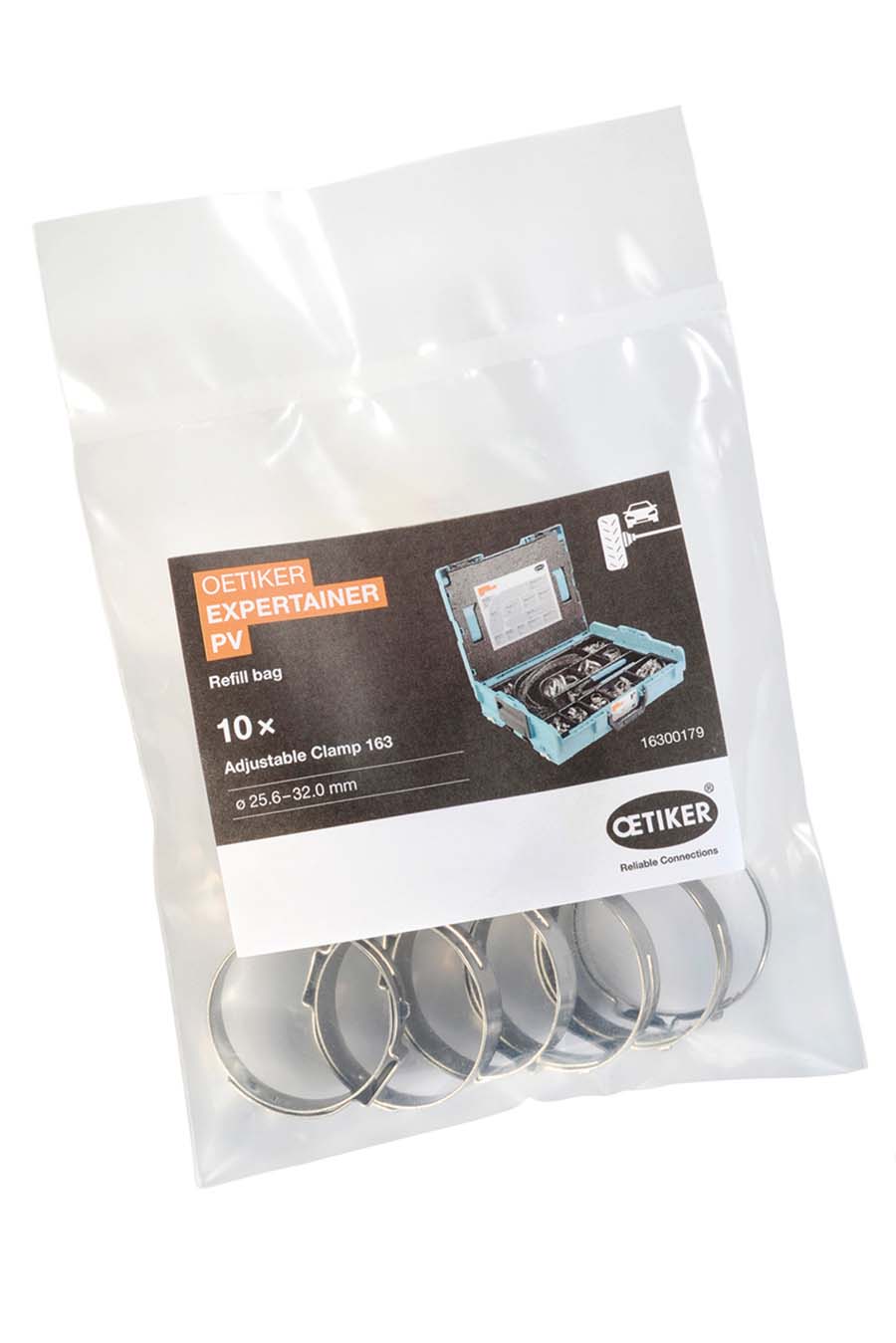 OETIKER - Passenger Vehicle Refill Bags 10 Per Bag Clamp Kits & 159 Clamps - Part number OET18500239