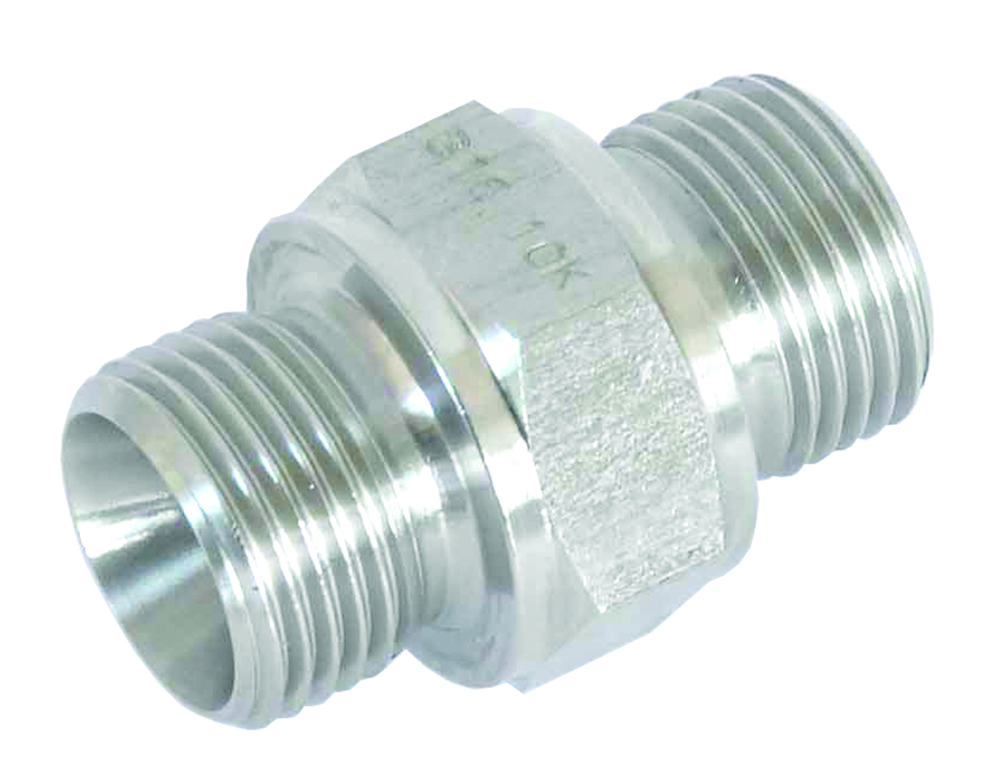 PARKAIR - Straight Adaptor - BSPP Male / JIC Male . - Part number PK4G8JMM10K