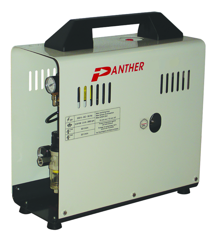 PANTHER COMPRESSORS - 6 Litre Tank 0.50 hp / 0.35 Kw - Part number P SA50DAL