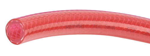 REHAU - Raufilam-E Transparent Red  50 Metre Coils Reinforced PVC Hose - Part number REH10285711500