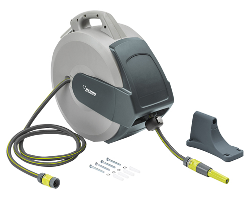 REHAU - Automatic Hose Reel With Hose Bracket & Fittings Garden Equipment - Part number REH14542221335