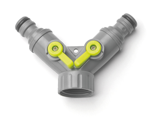REHAU - Dual Tap Connector Garden Equipment - Part number REH14810921100