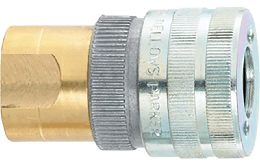 Schrader Twistlock - Female Thread Female: 1/4" BSPP - Part number SC1054EL-14