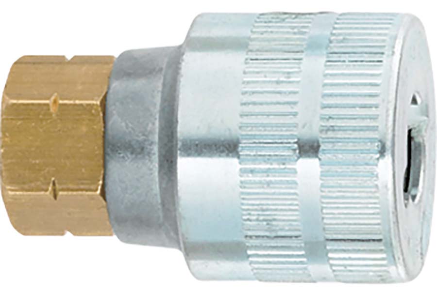 Schrader Twistlock - Female Thread Female: 1/4" BSPP - Part number SC8952DL-12