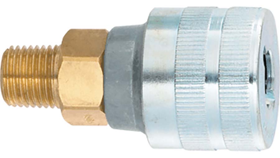 Schrader Twistlock - Male Thread Male: 1/4" BSPT - Part number SC9793D-12