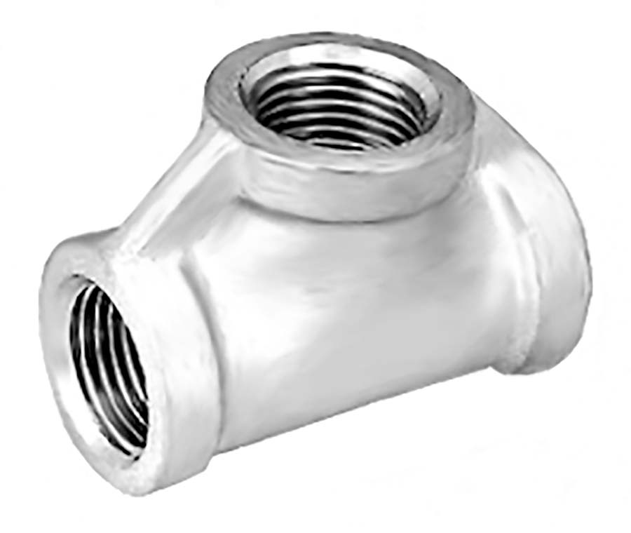 Equal Tee - BSPP Female Female: 1/4" BSPP" - Part number SJ-F11-04