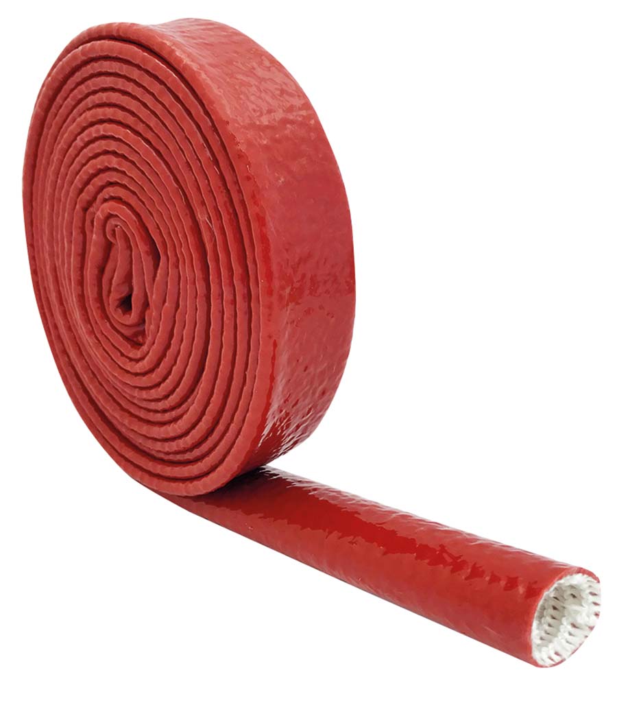 PARKAIR - Red Oxide - Silicone Coated - Glass Fibre Fire Sleeving - 15 Metres - Part number SL-FS32