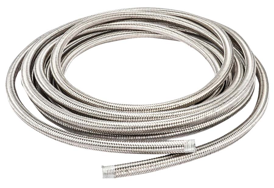 PARKAIR - 304 Grade Stainless Steel Overbraid Sleeving - 10 Metres . - Part number SL-SSB25