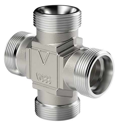 VOSS - Equal Cross Hydraulic Compression Fittings - Part number V24-K-LL6