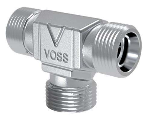 VOSS - Equal Tee Hydraulic Compression Fittings - Part number V24-T-LL6