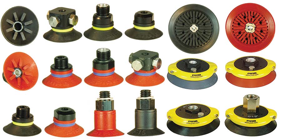 PIAB - Flat Suction Cup with Cleats – Silicone . - Part number VAC-0101270