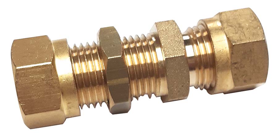 PARKAIR - Equal Ended Bulkhead Coupling - Imperial - Part number W1051L12