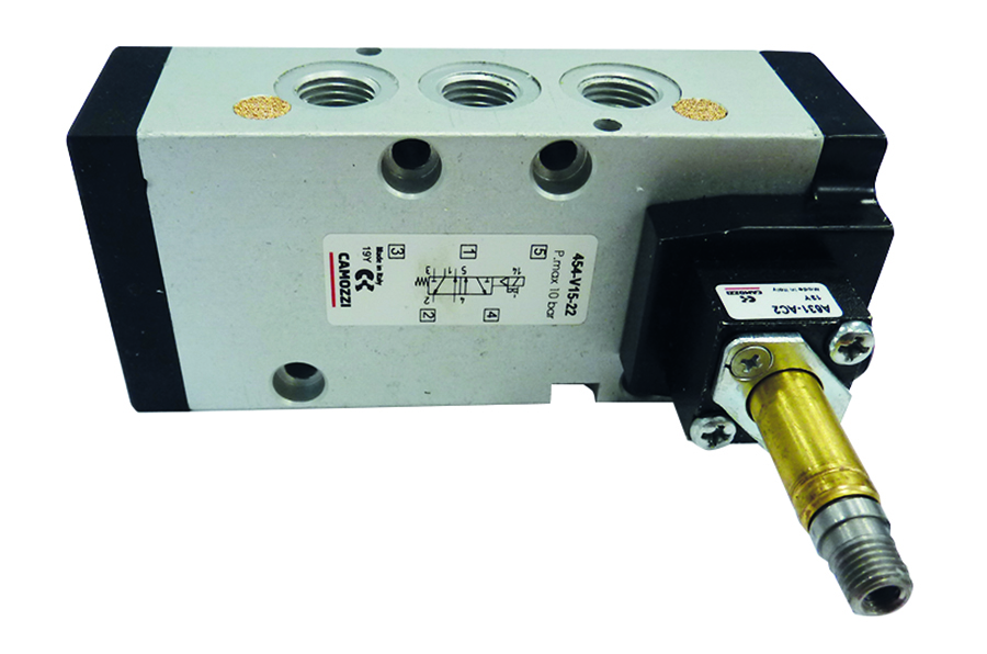 CAMOZZI - 5/2 Solenoid / Spring - Vertical Solenoid . - Part number Z454-V15-22