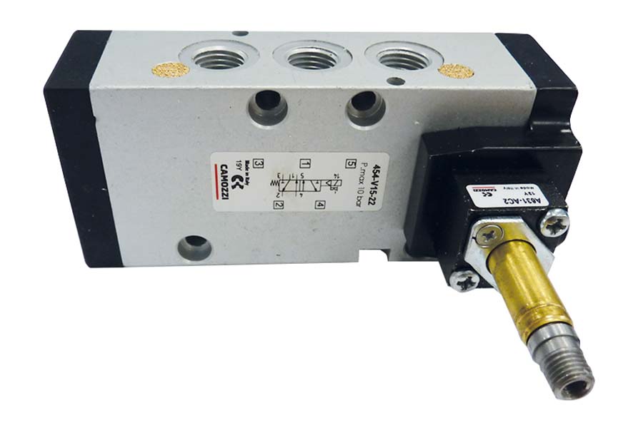 CAMOZZI - 5/2 Solenoid / Spring - Vertical Solenoid . - Part number Z454-V16-22