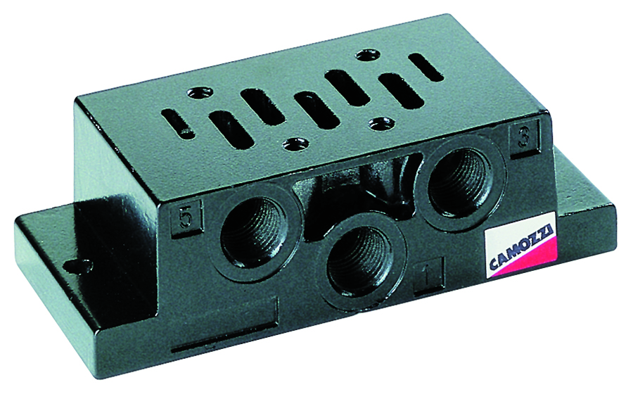 CAMOZZI - Single Sub-Base With Side Outlets . - Part number Z901-F1A