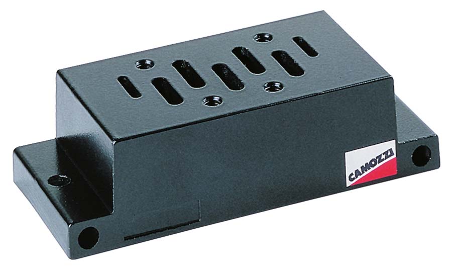 CAMOZZI - Single Sub-base With Rear Outlets . - Part number Z901-G1A