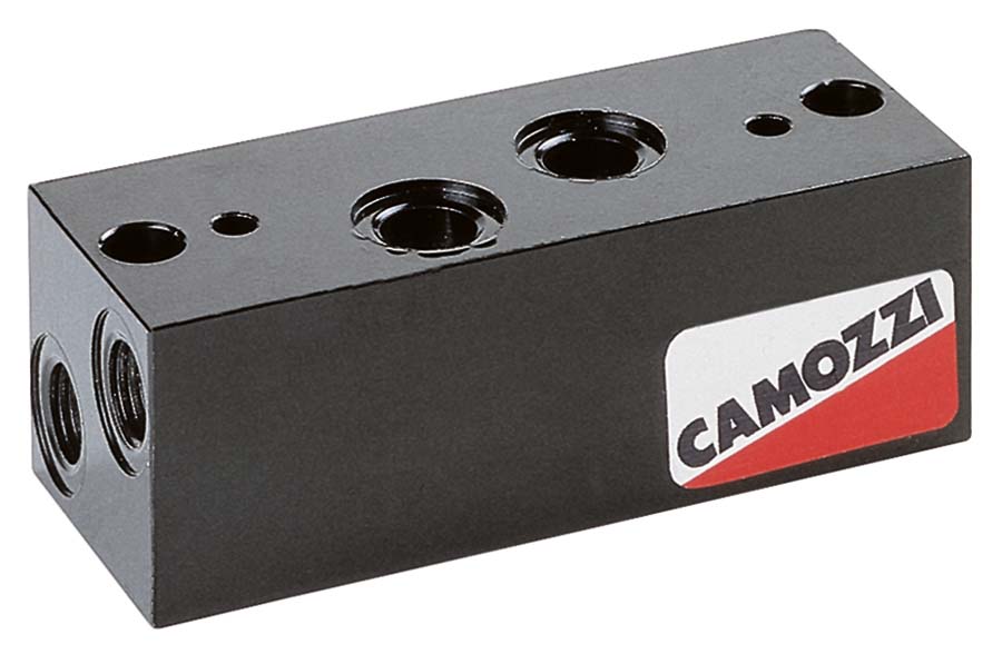 CAMOZZI - End Block With Front Outlet . - Part number Z901-N1