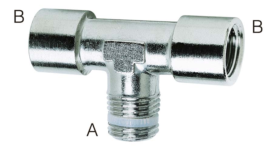 CAMOZZI - BSPT Male / BSPP Female / Female . - Part number ZS20601/8