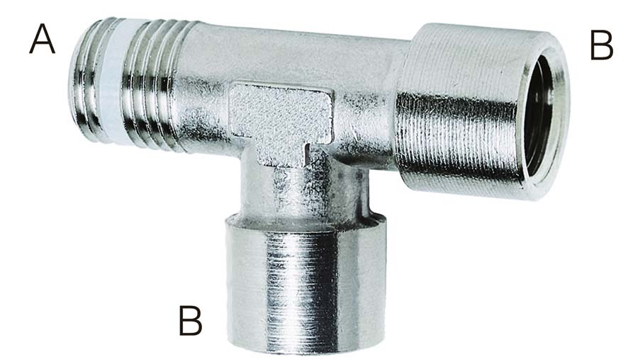 CAMOZZI - BSPT Male / BSPP Female . - Part number ZS20701/2