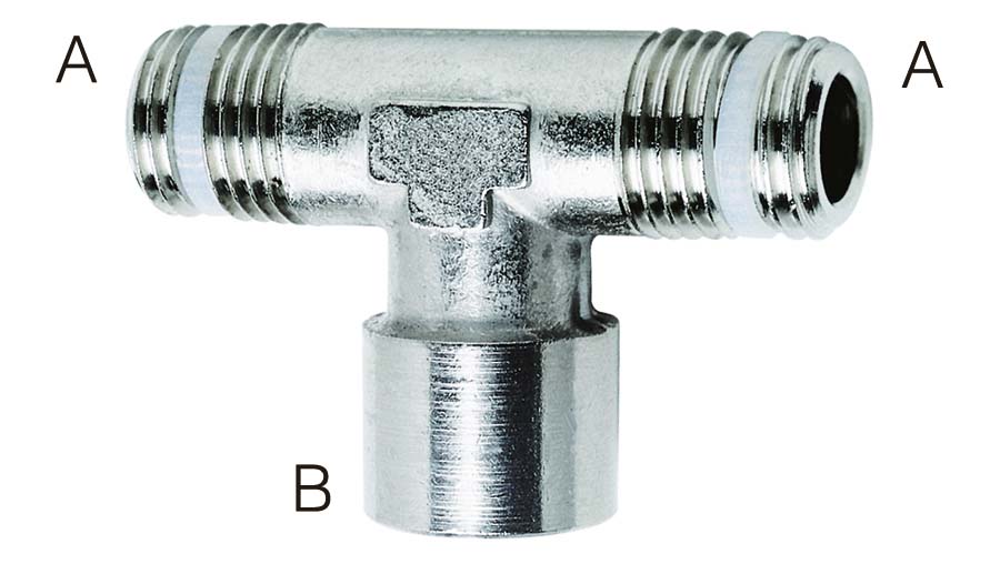 CAMOZZI - BSPT Male / BSPP Female / Female - Part number ZS20601/2