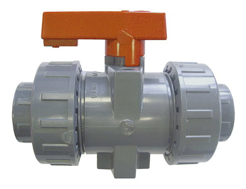 PARKAIR - Industrial Double Union for Solvent Welding–ABS–EDPM Seals - Part number aABVI13-34